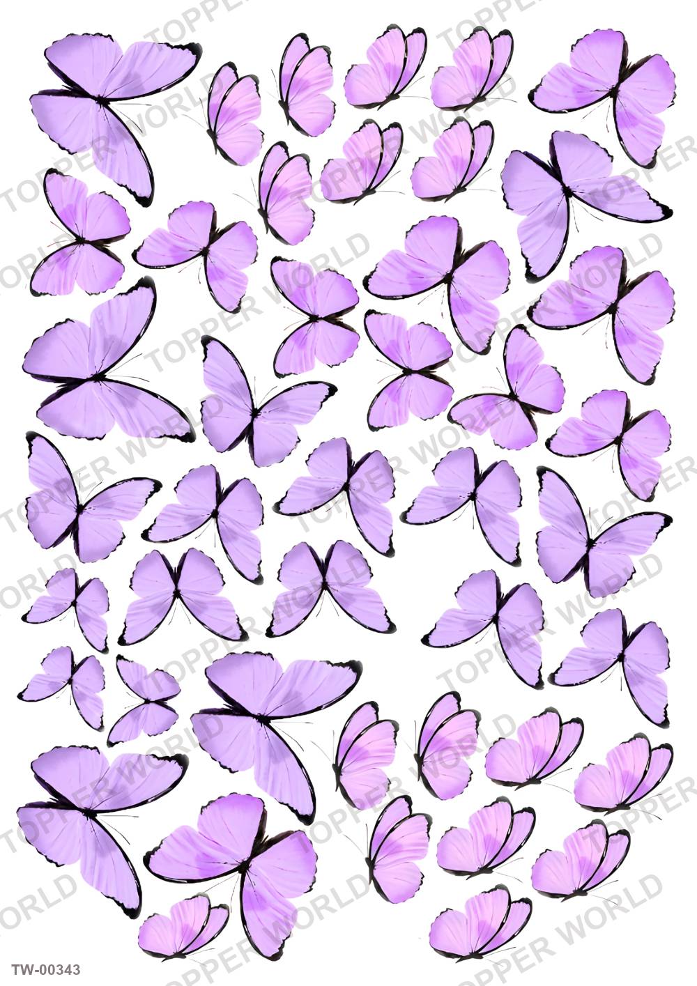 Butterfly Topper Sheet 08 – A4 topper sheet