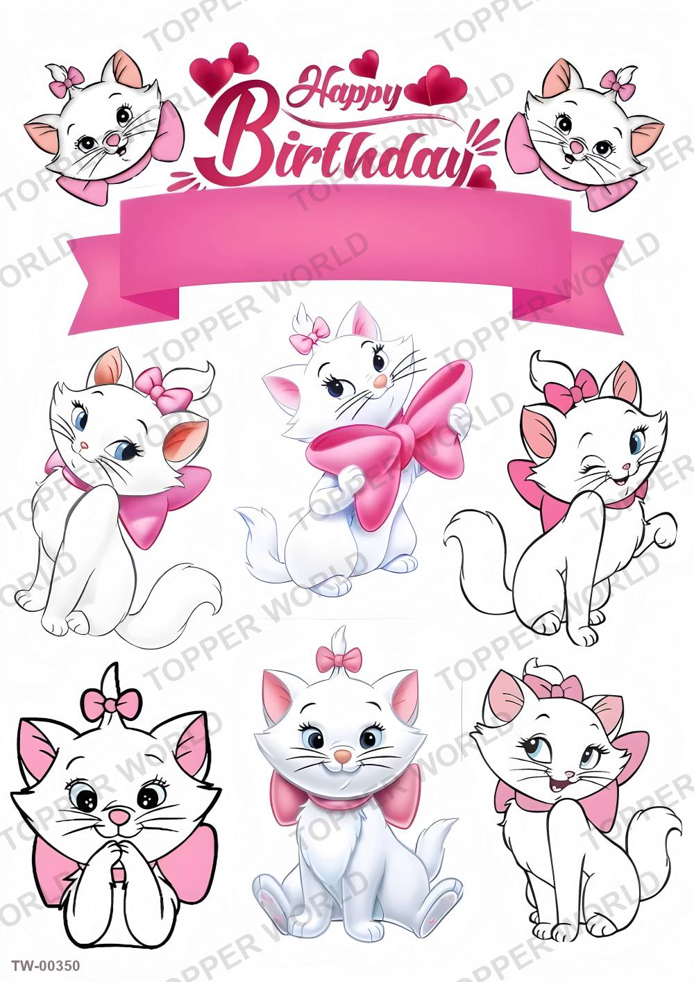 Hello Kitty Topper Sheet 08 – A4 topper sheet