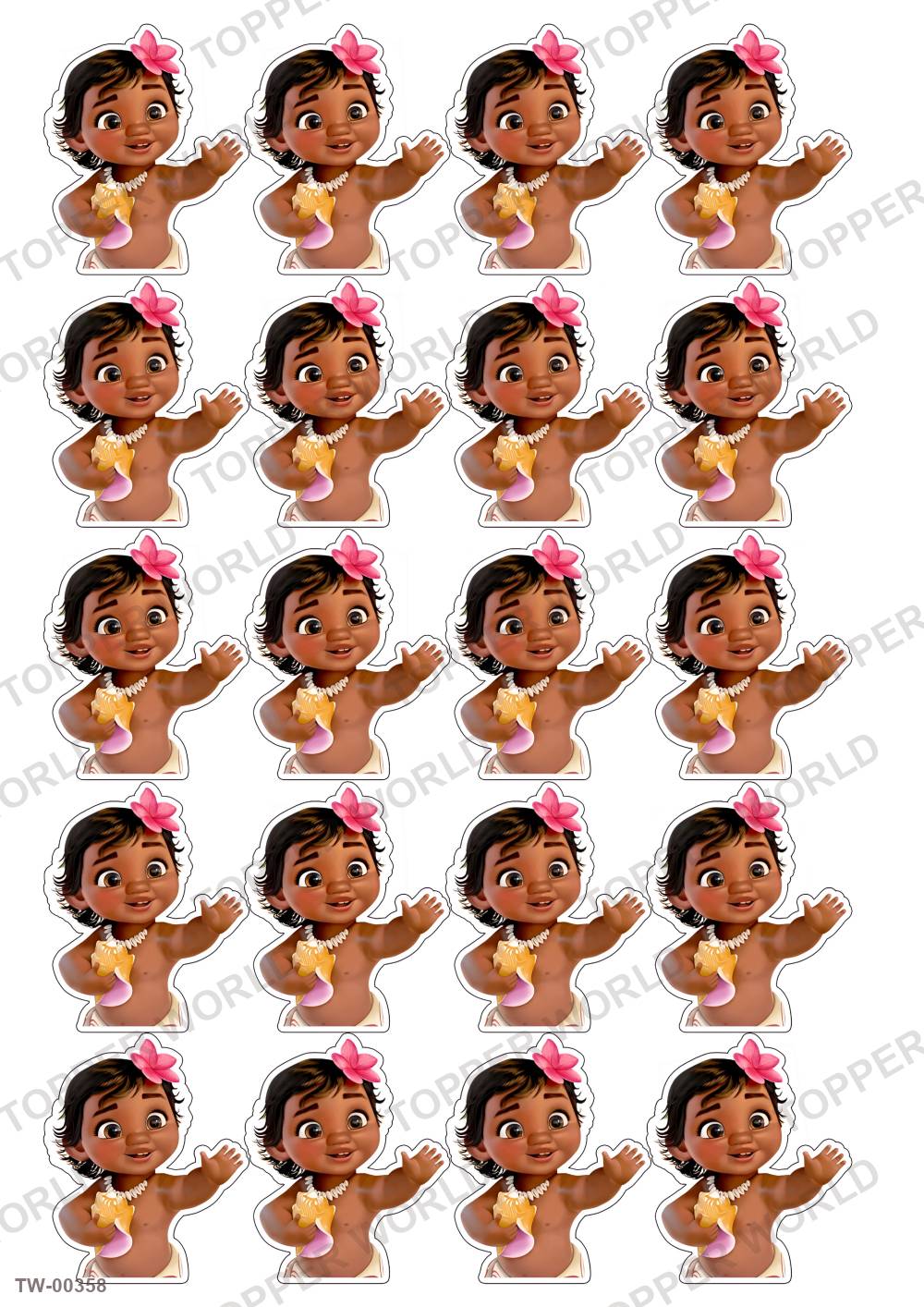 Moana Topper Sheet 08 – A4 topper sheet