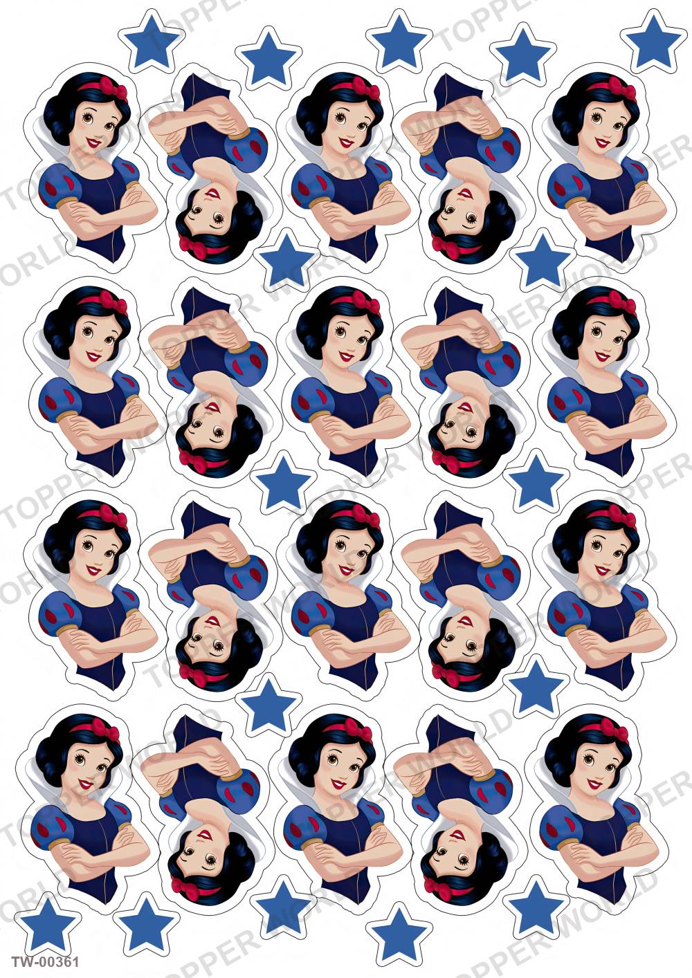 Snow White Topper Sheet 08 – A4 topper sheet