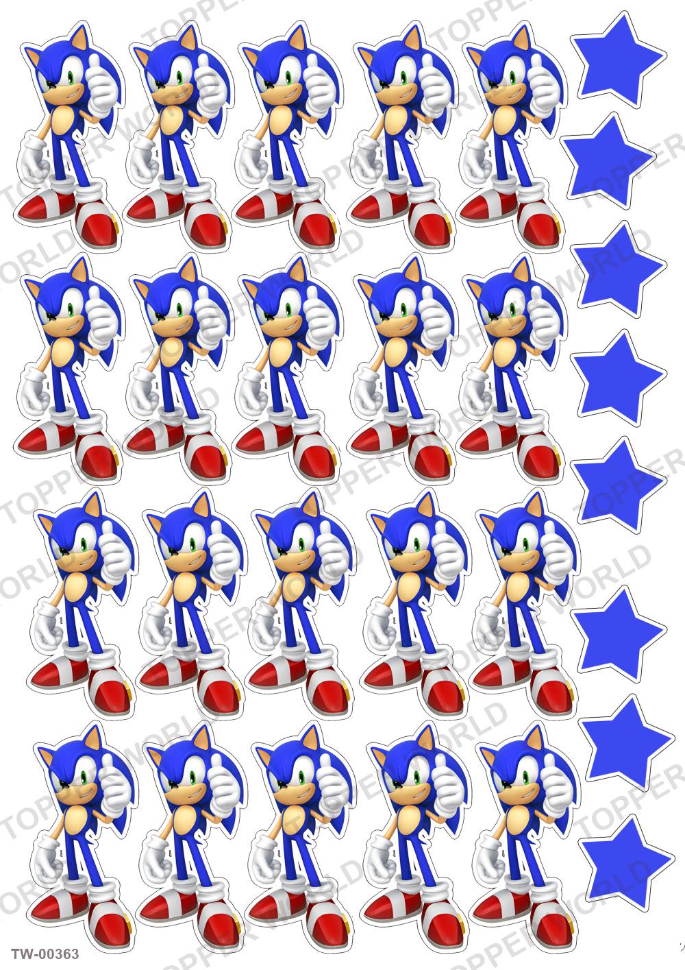 Sonic Topper Sheet 08 – A4 topper sheet