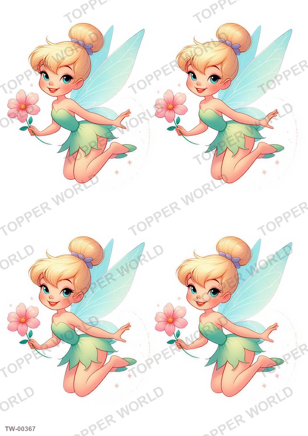 Tinker Bell Topper Sheet 08 – A4 topper sheet