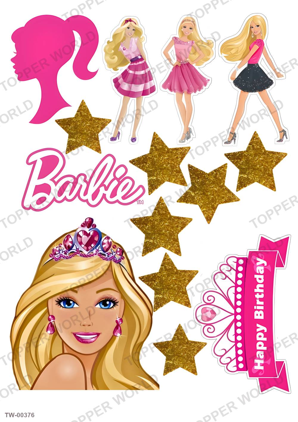 Barbie Topper Sheet 09 – A4 topper sheet