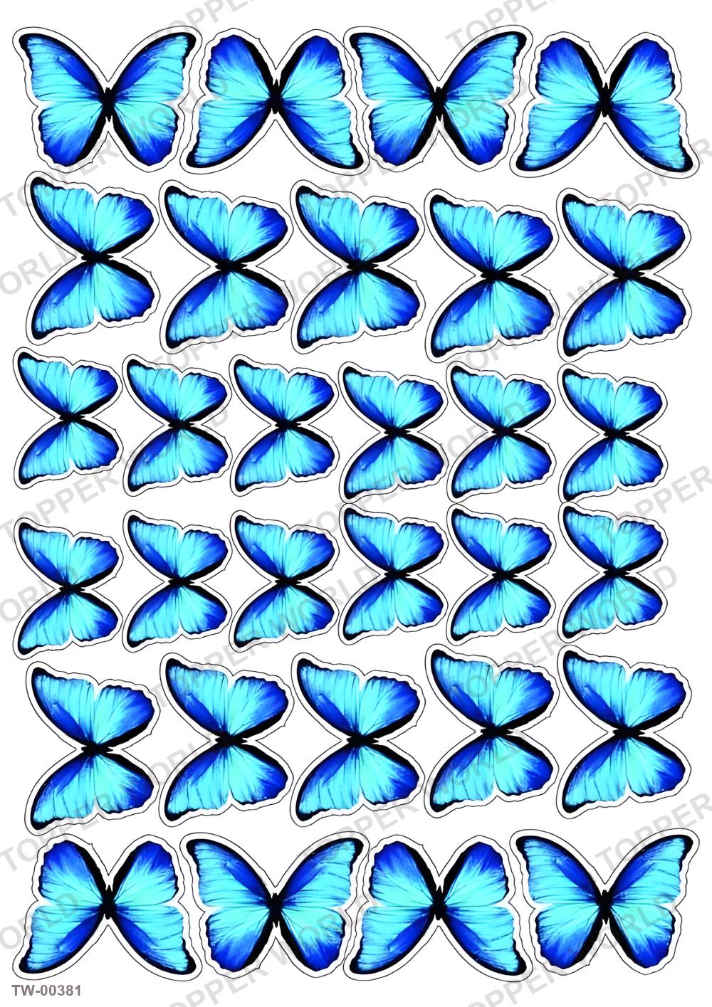 Butterfly Topper Sheet 09 – A4 topper sheet