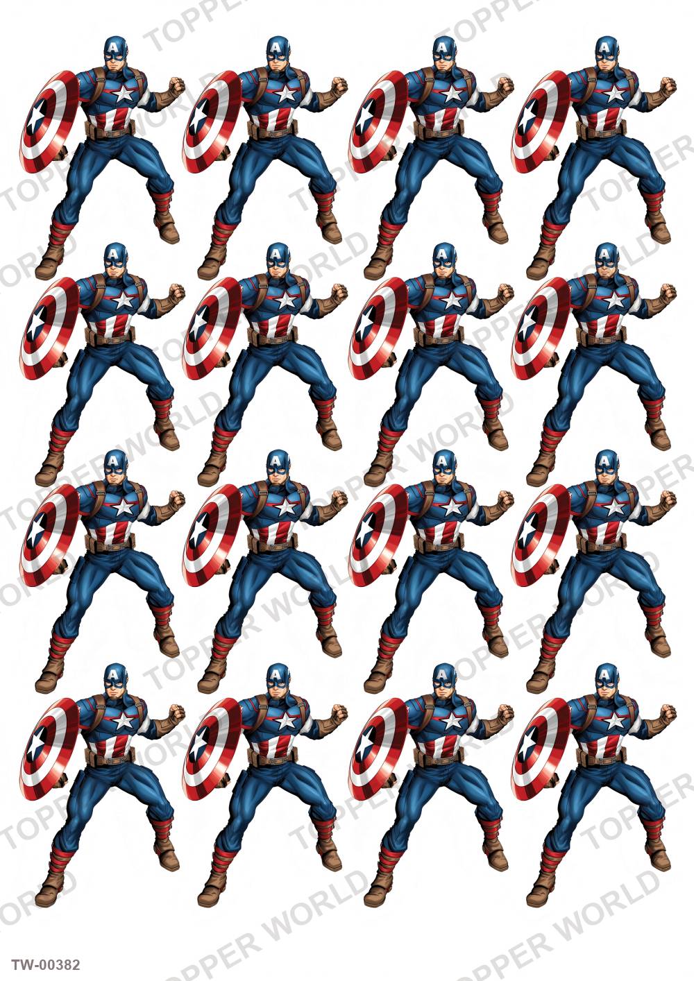 Captain America Topper Sheet 09 – A4 topper sheet