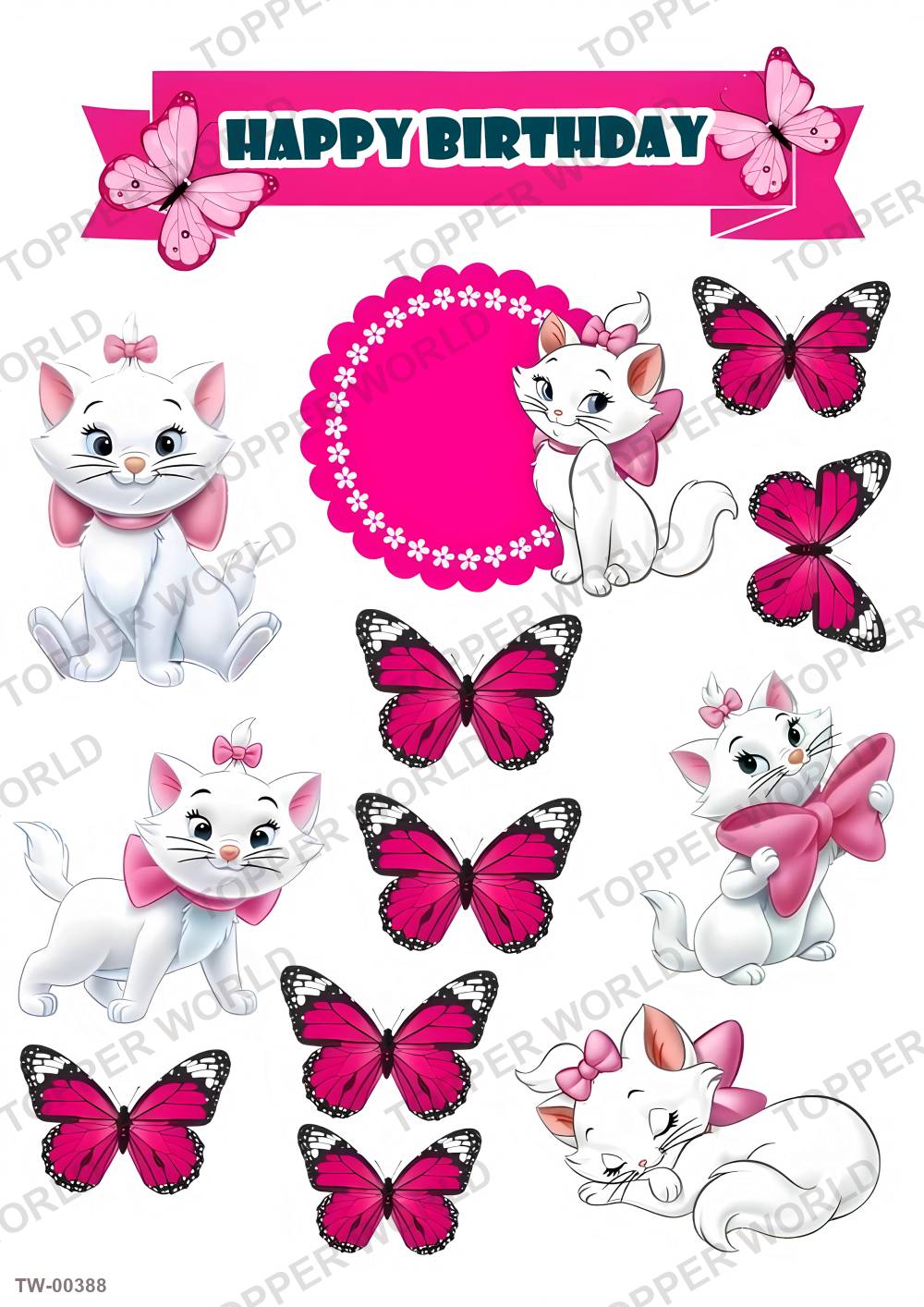 Hello Kitty Topper Sheet 09 – A4 topper sheet