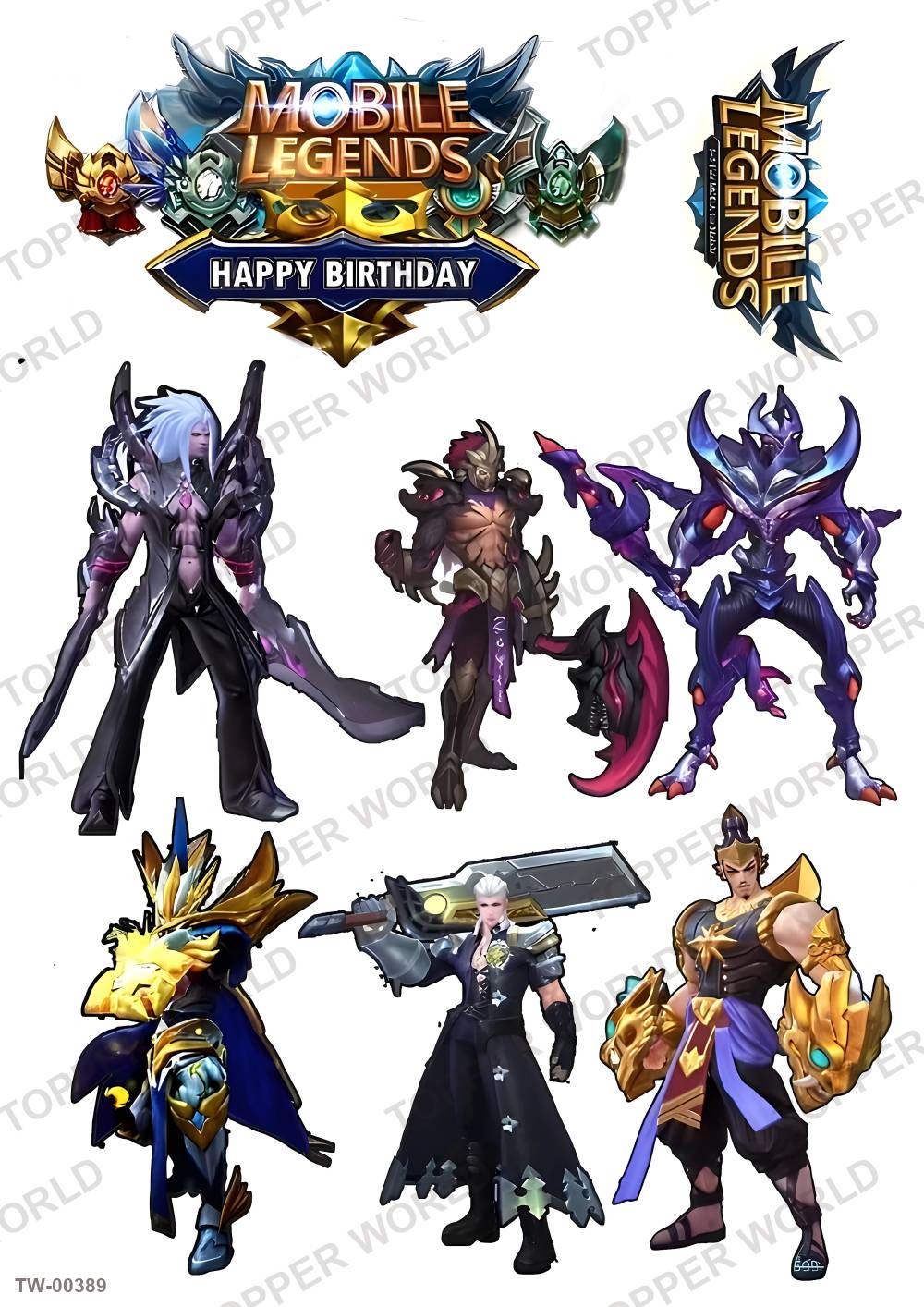 Heroes Topper Sheet 09 – A4 topper sheet