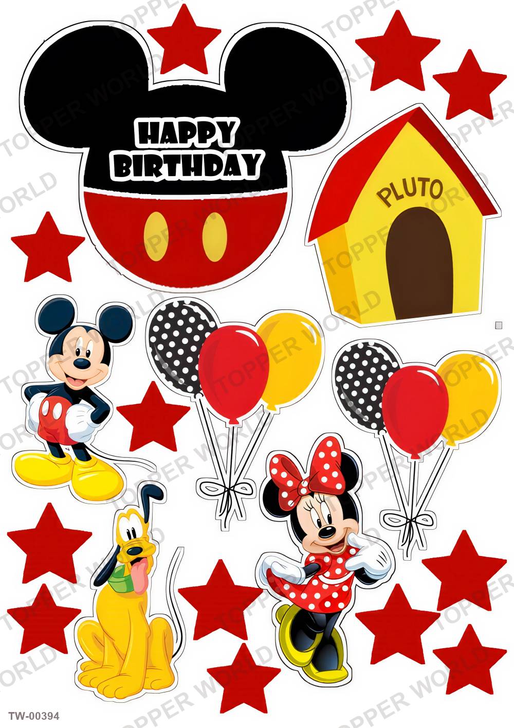 Mickey Mouse Topper Sheet 09 – A4 topper sheet