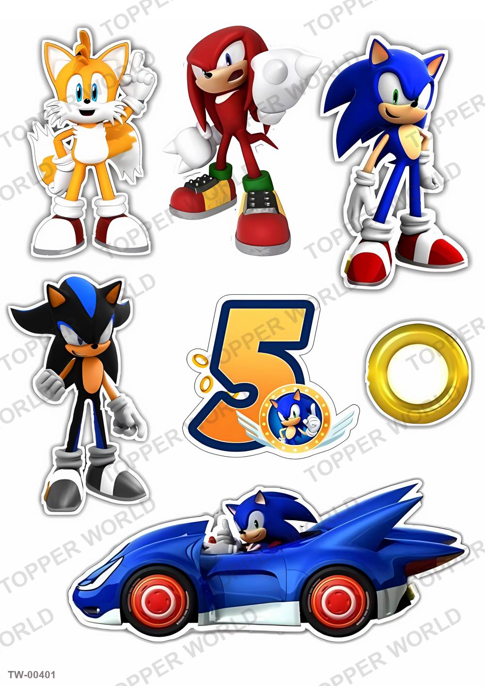 Sonic Topper Sheet 09 – A4 topper sheet