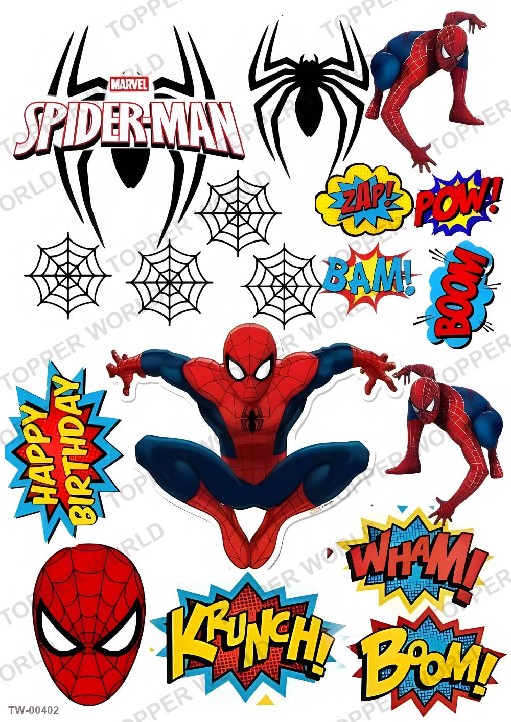 Spiderman Topper Sheet 09 – A4 topper sheet