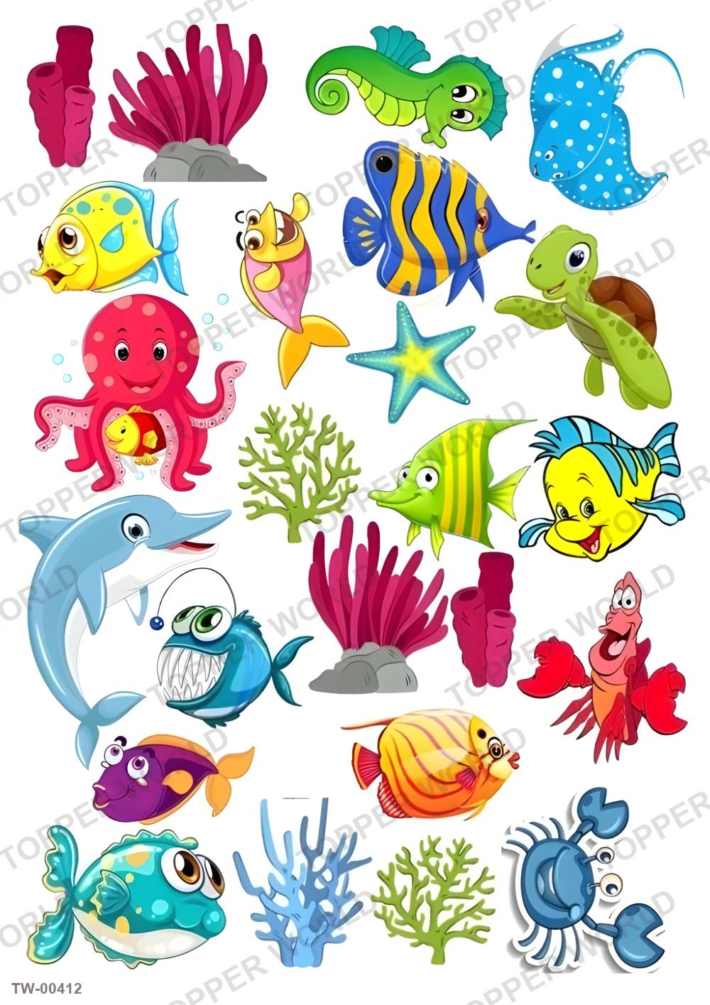 Animals Topper Sheet 10 – A4 topper sheet