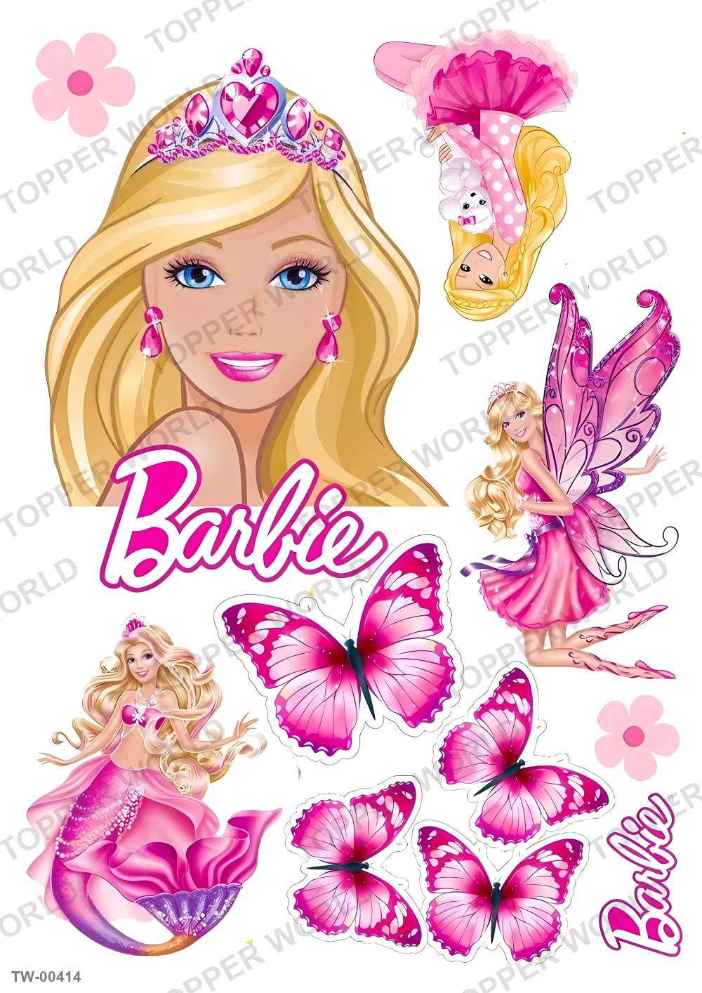 Barbie Topper Sheet 10 – A4 topper sheet
