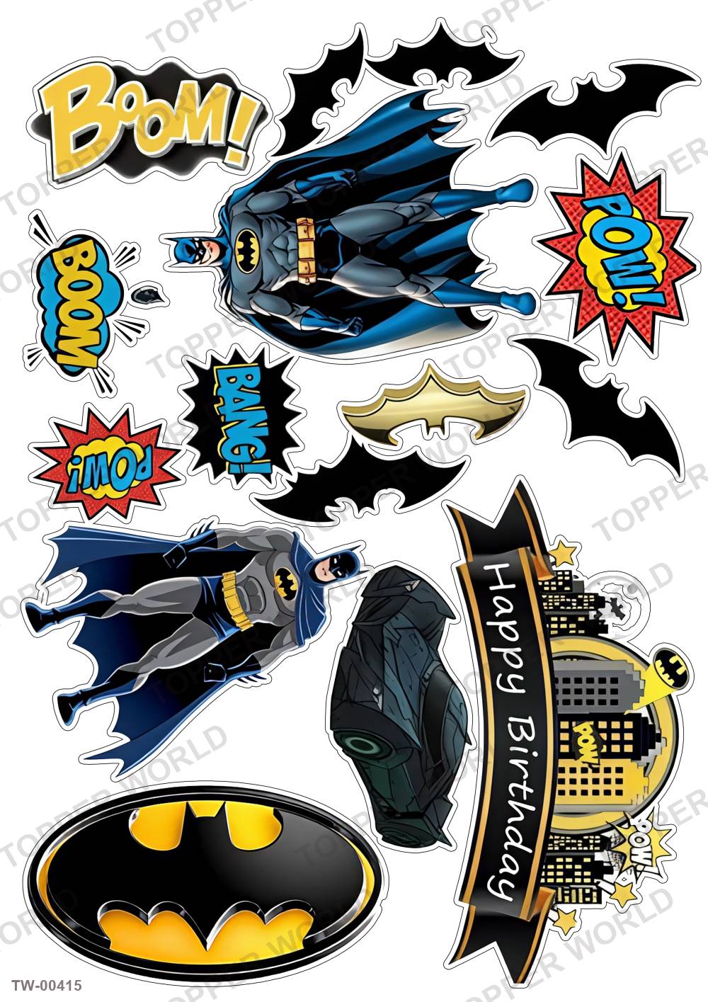 Batman Topper Sheet 10 – A4 topper sheet