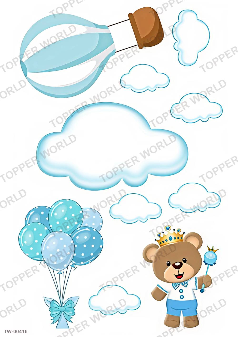 Bear Topper Sheet 10 – A4 topper sheet