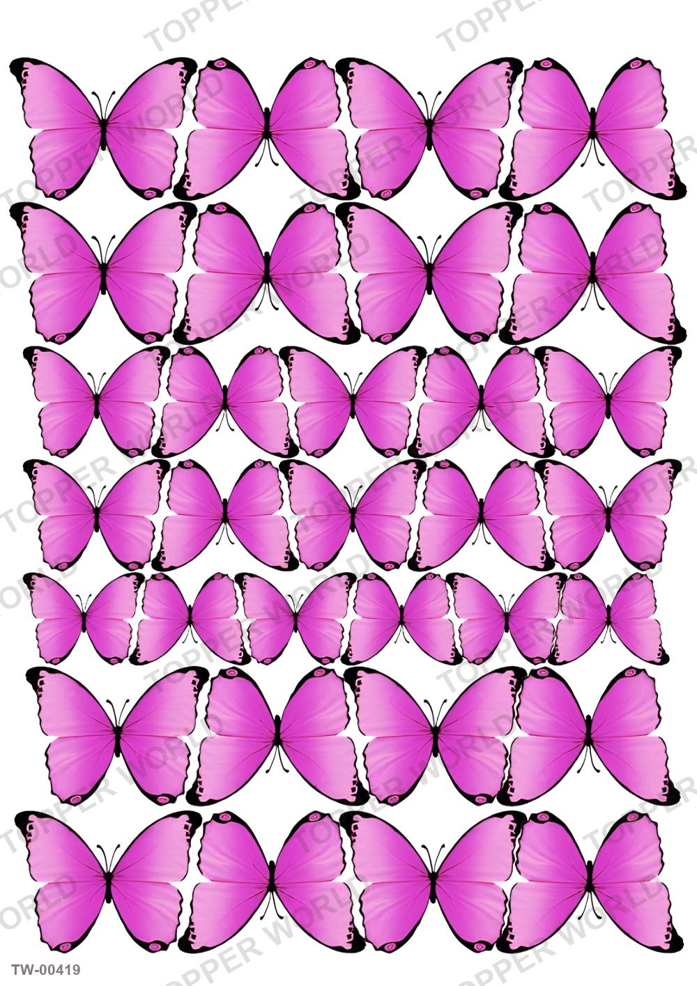 Butterfly Topper Sheet 10 – A4 topper sheet