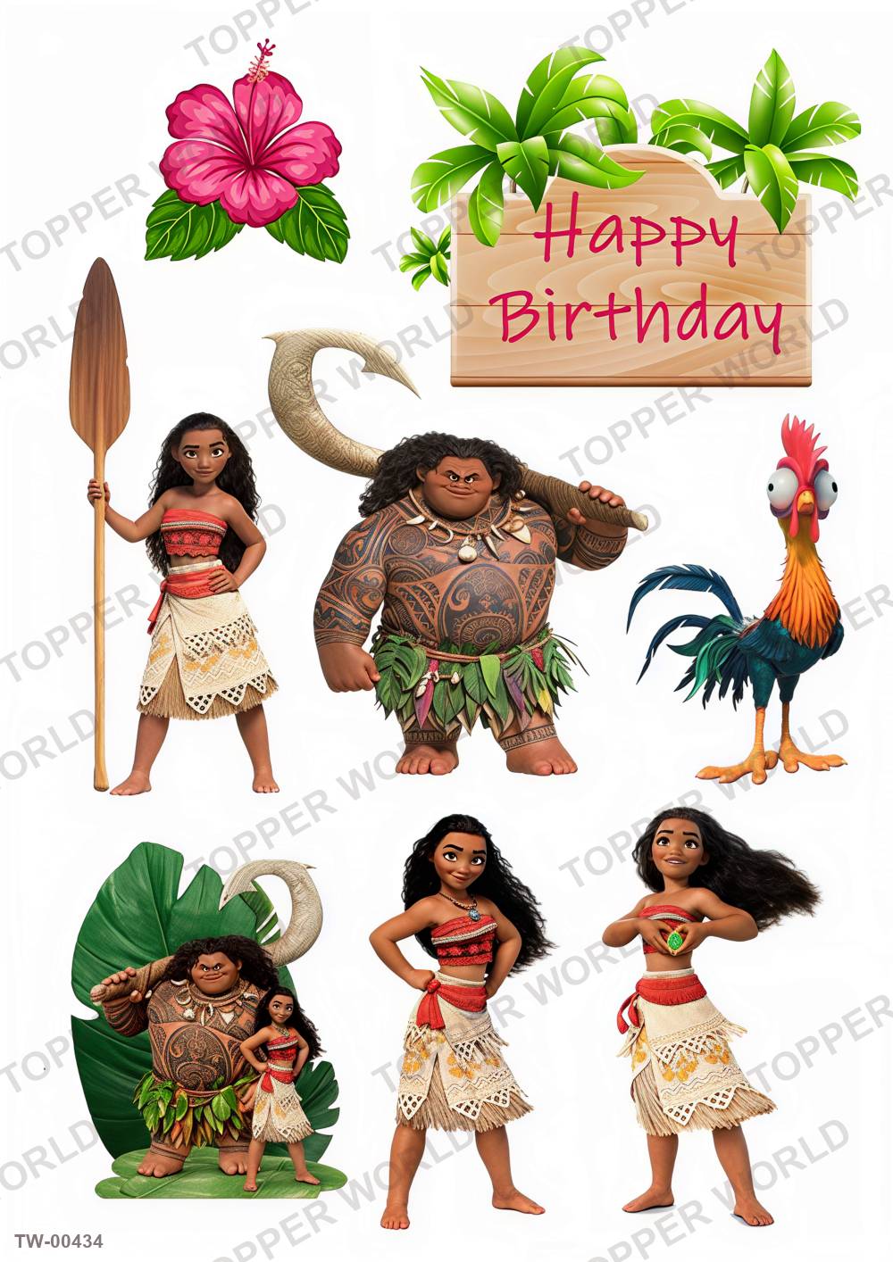 Moana Topper Sheet 10 – A4 topper sheet
