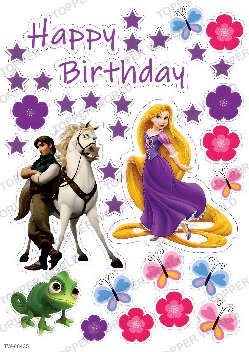 Rapunzel Topper Sheet 10 – A4 topper sheet