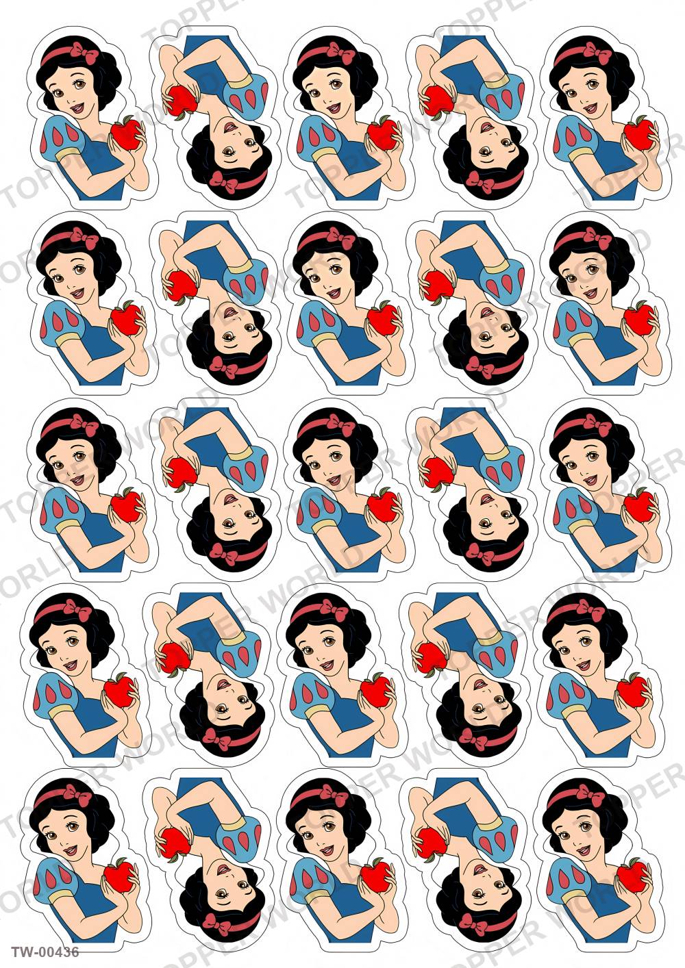 Snow White Topper Sheet 10 – A4 topper sheet