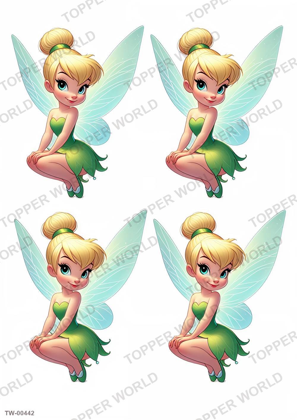 Tinker Bell Topper Sheet 10 – A4 topper sheet