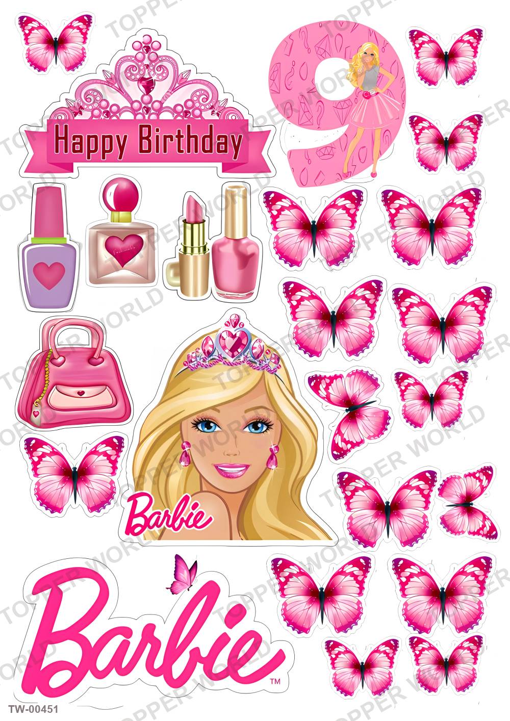 Barbie Topper Sheet 11 – A4 topper sheet