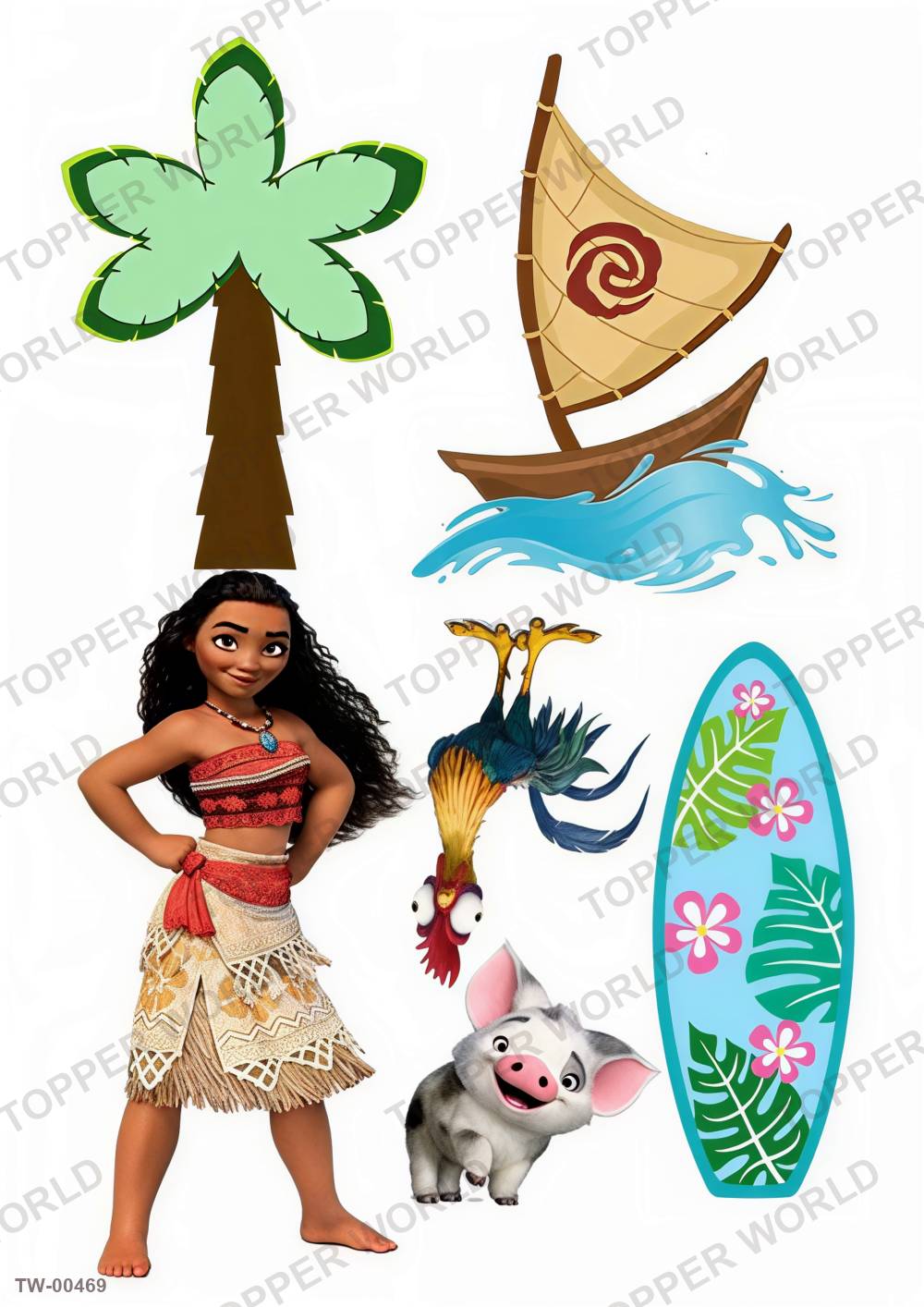 Moana Topper Sheet 11 – A4 topper sheet