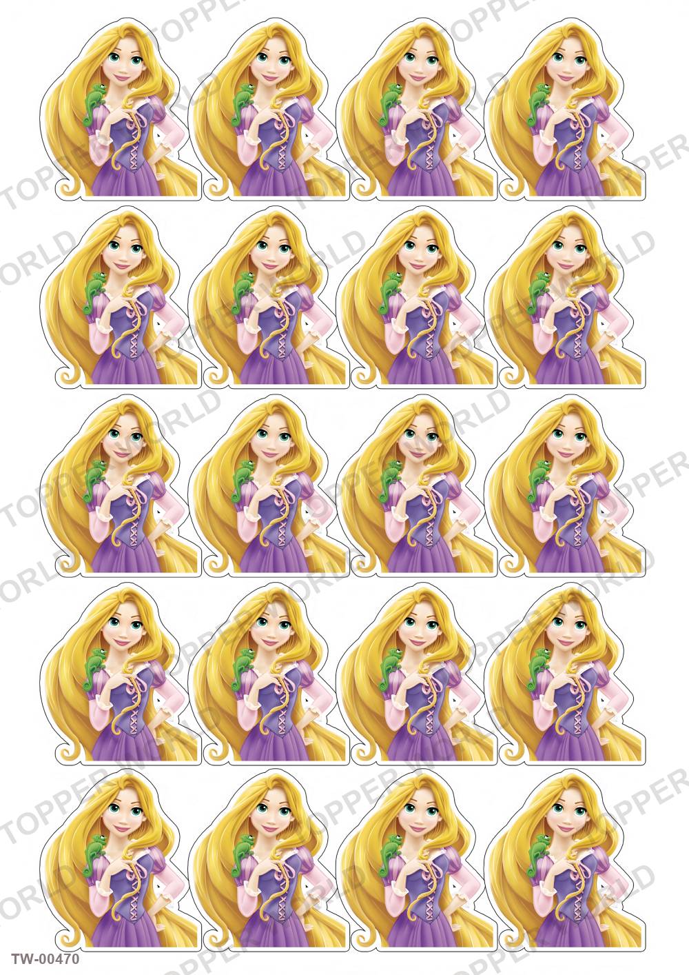 Rapunzel Topper Sheet 11 – A4 topper sheet