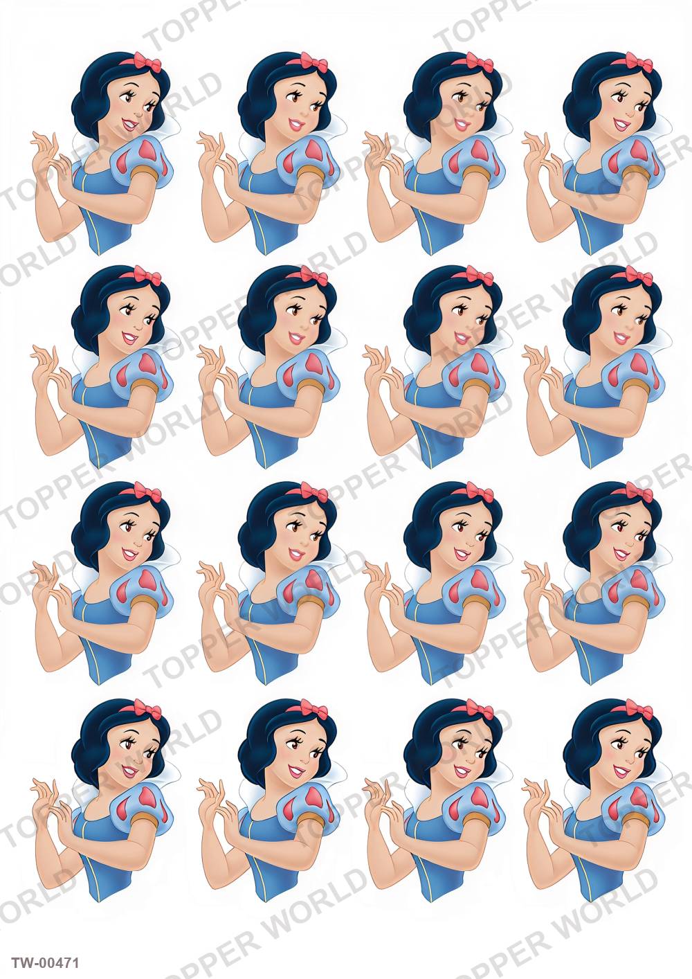 Snow White Topper Sheet 11 – A4 topper sheet