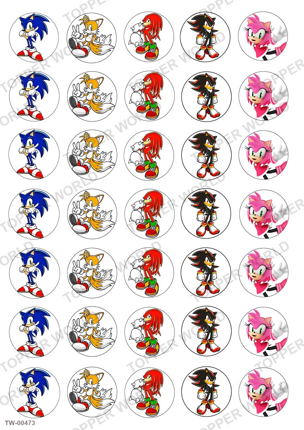 Sonic Topper Sheet 11 – A4 topper sheet