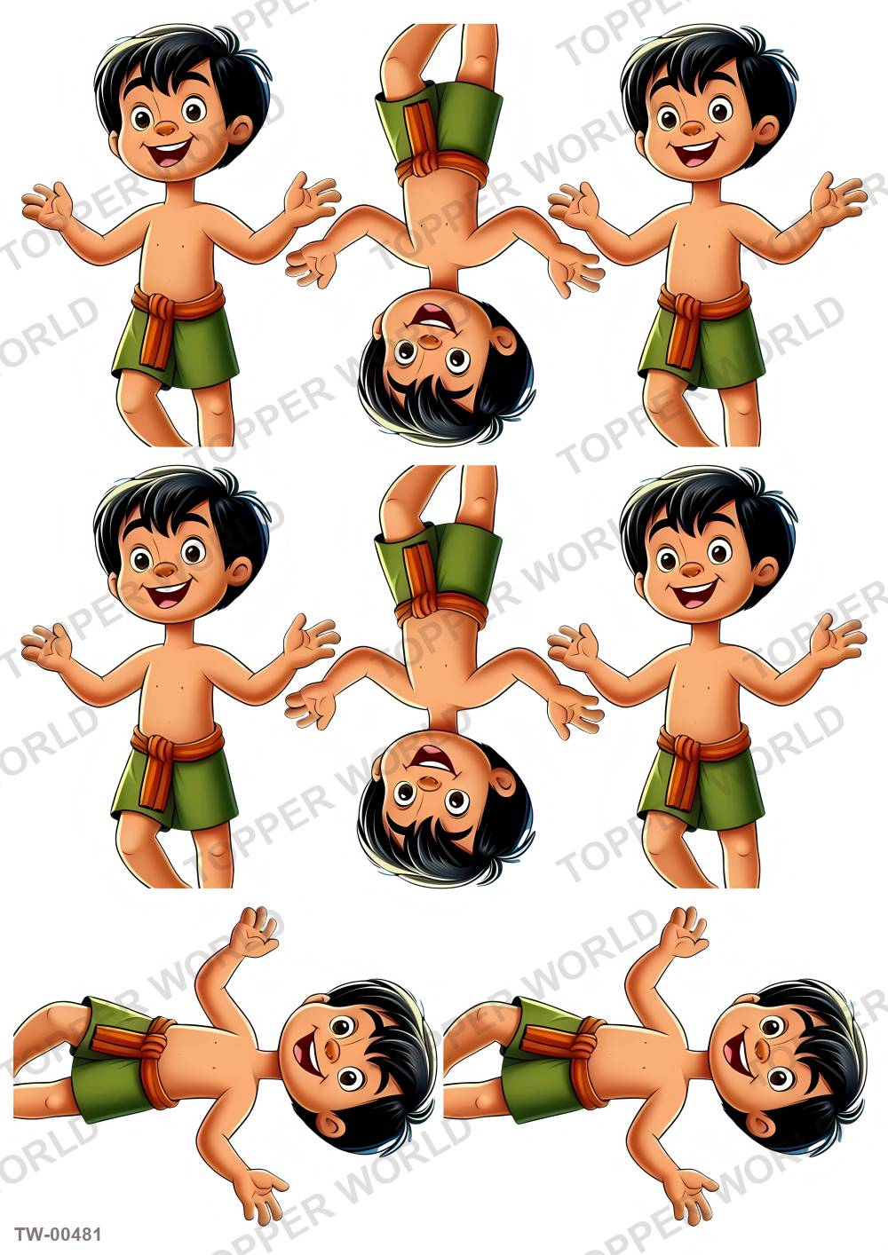 Little Boy Topper Sheet 11 – A4 topper sheet