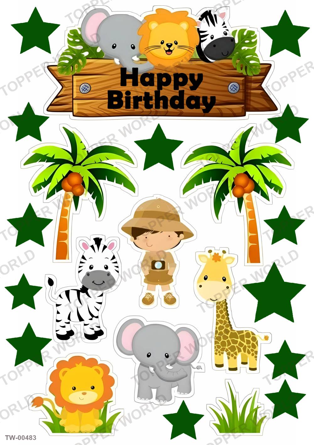 Animals Topper Sheet 12 – A4 topper sheet