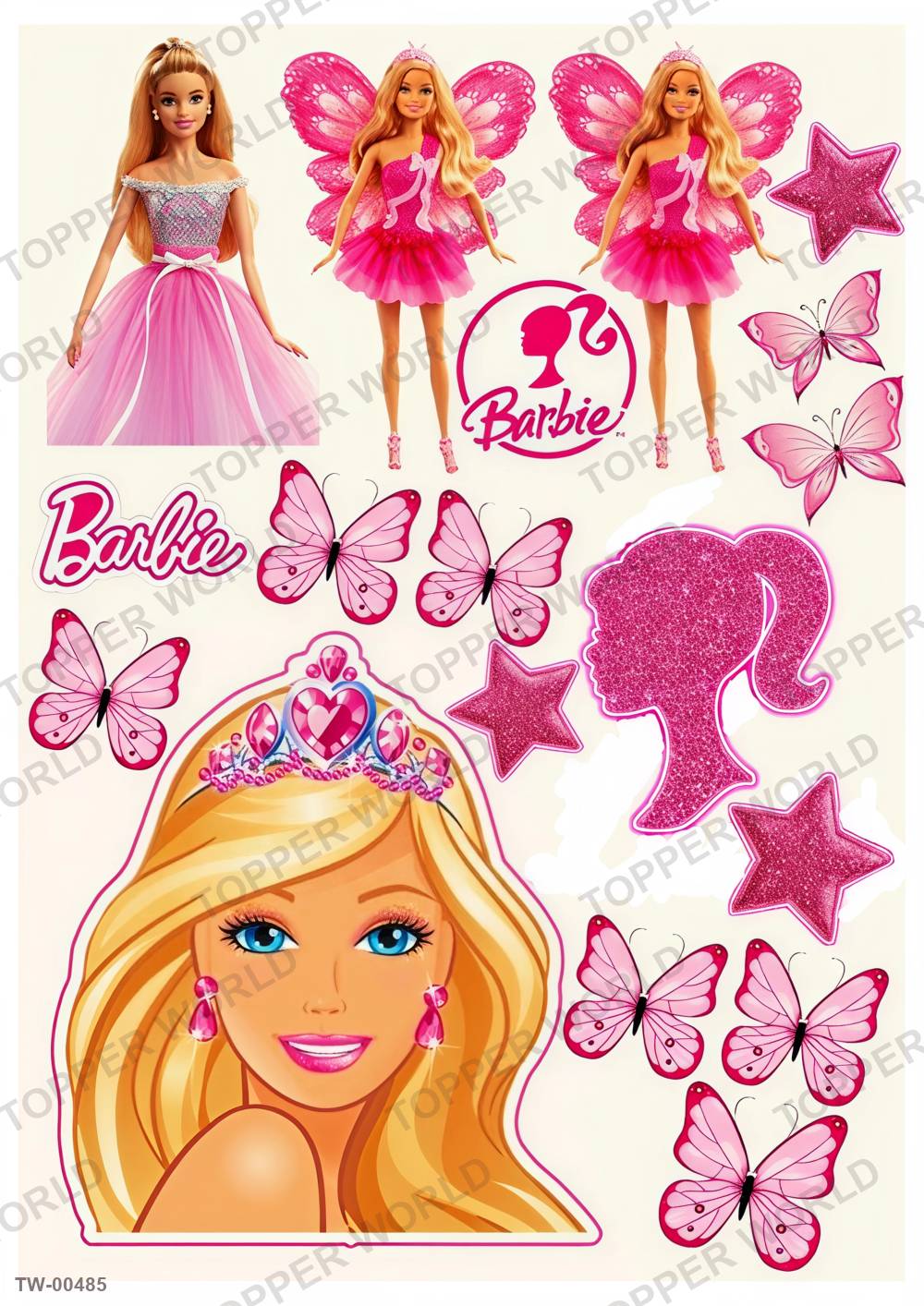 Barbie Topper Sheet 12 – A4 topper sheet