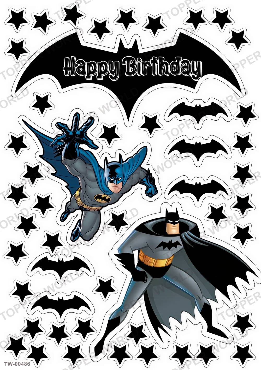 Batman Topper Sheet 12 – A4 topper sheet