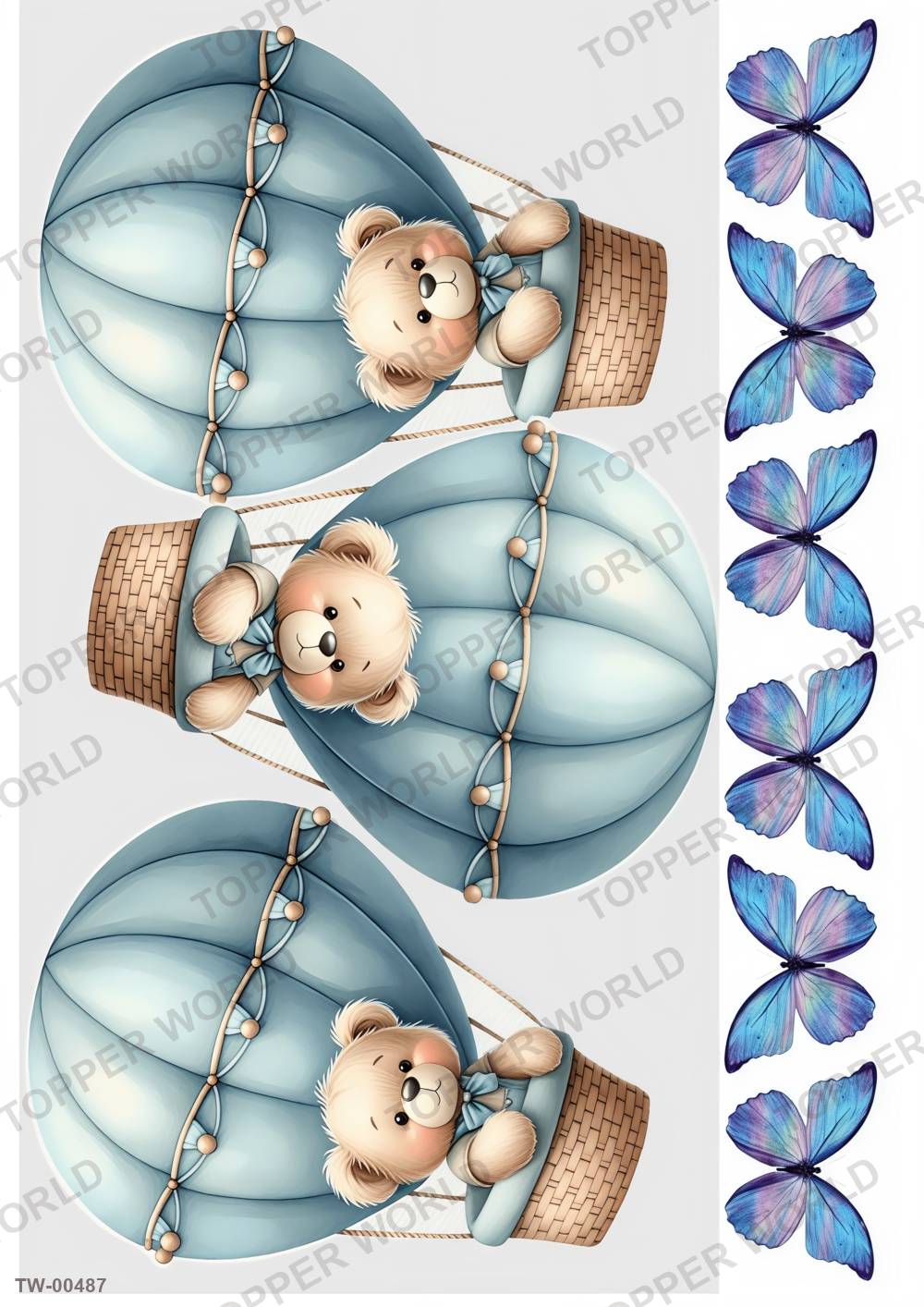 Bear Topper Sheet 12 – A4 topper sheet