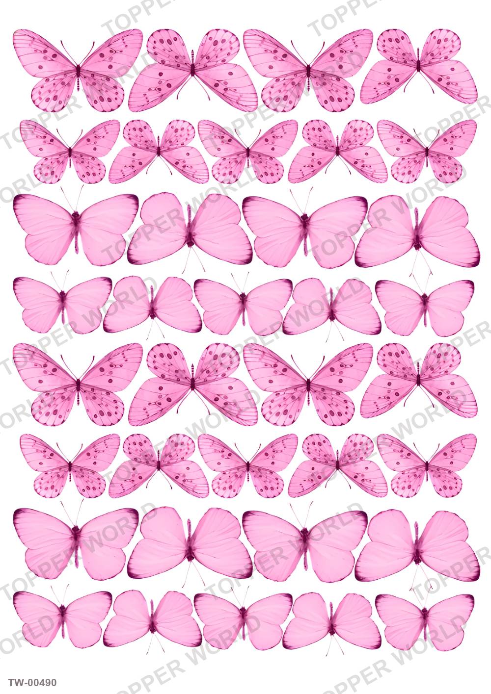 Butterfly Topper Sheet 12 – A4 topper sheet
