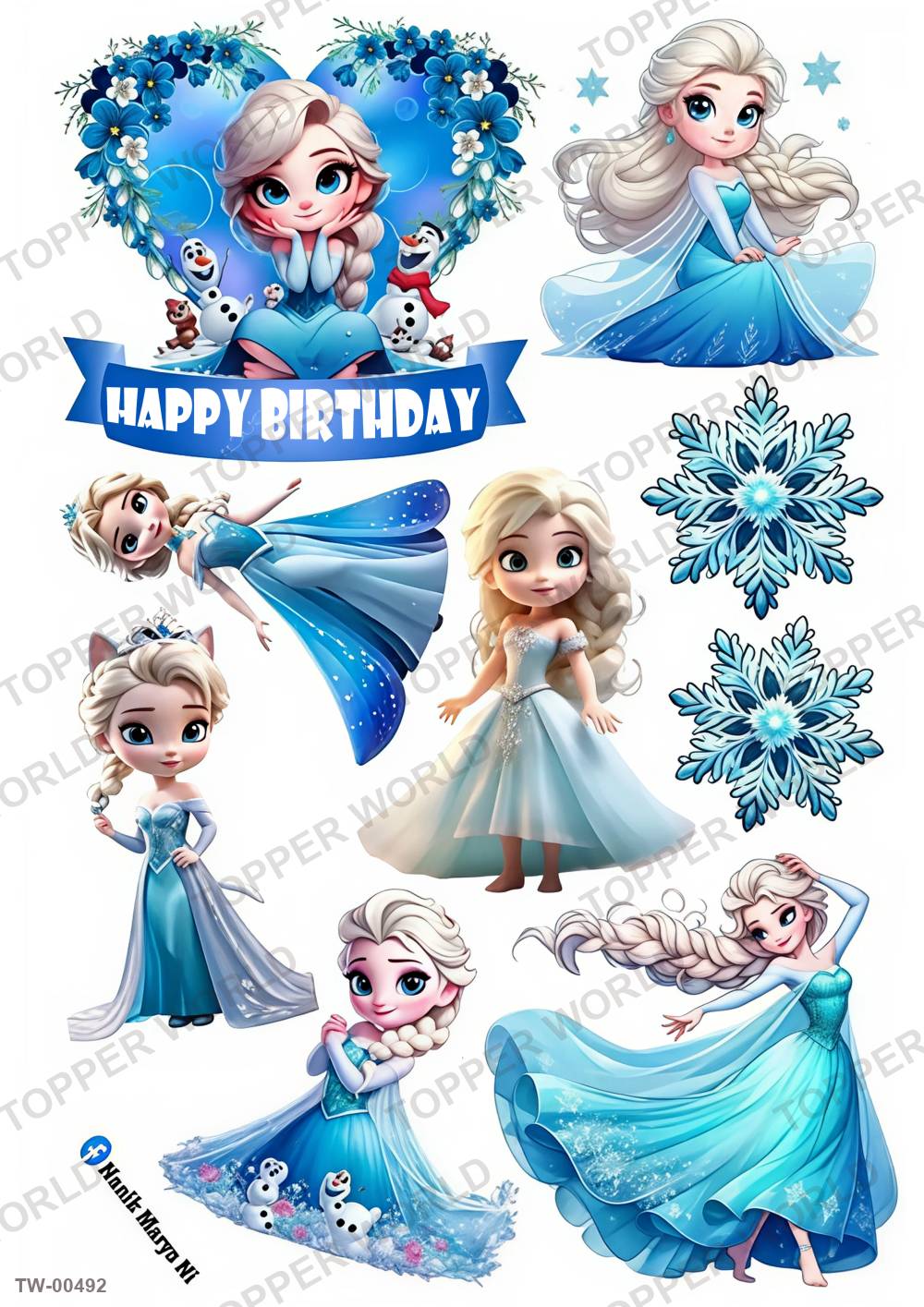Elsa Topper Sheet 12 – A4 topper sheet