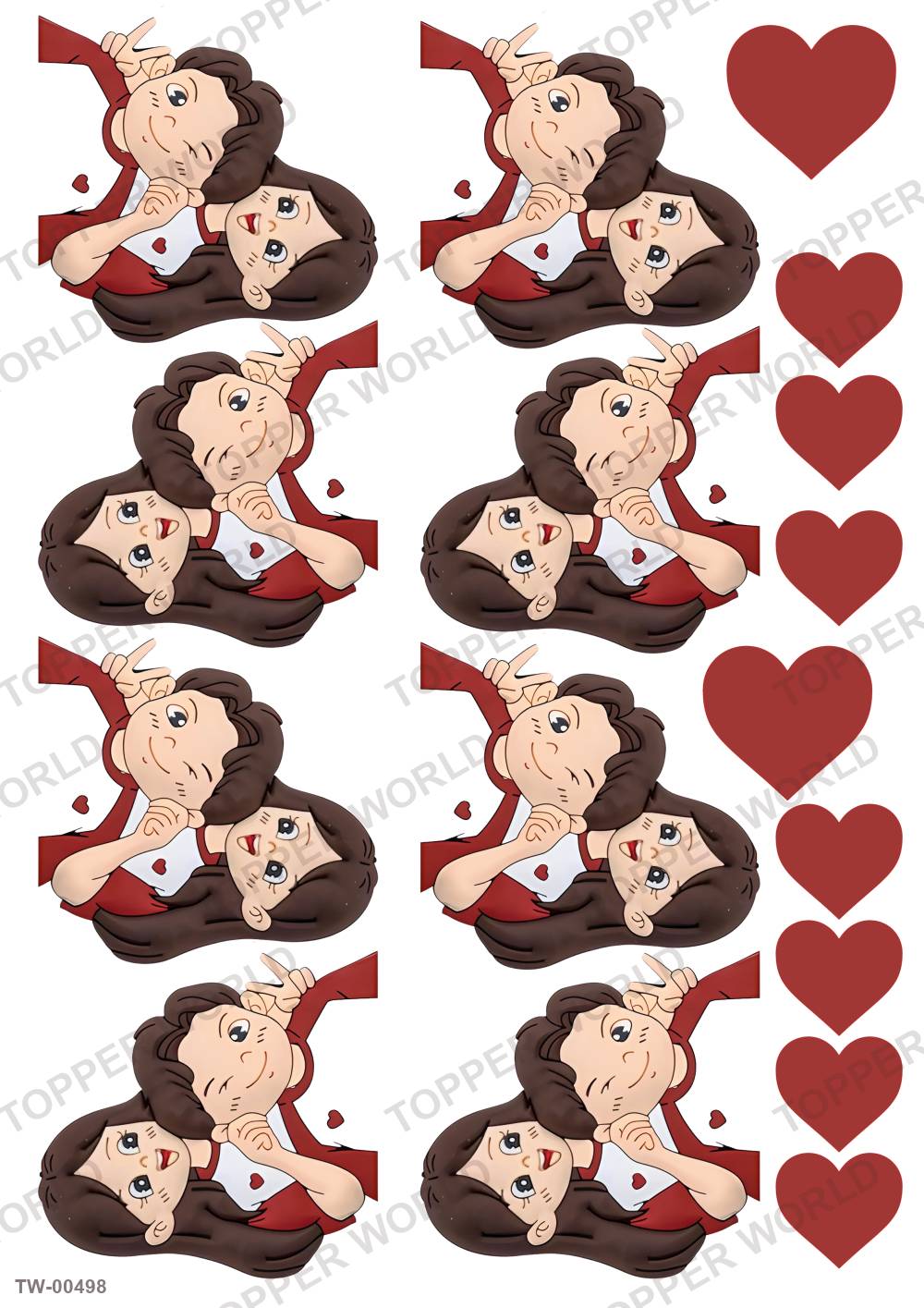Love Topper Sheet 12 – A4 topper sheet