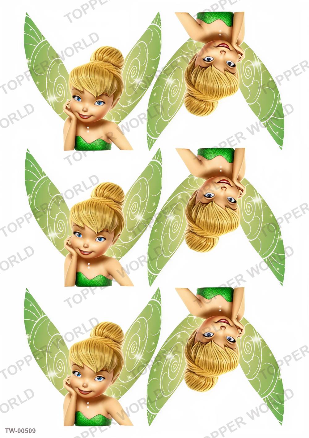 Tinker Bell Topper Sheet 12 – A4 topper sheet