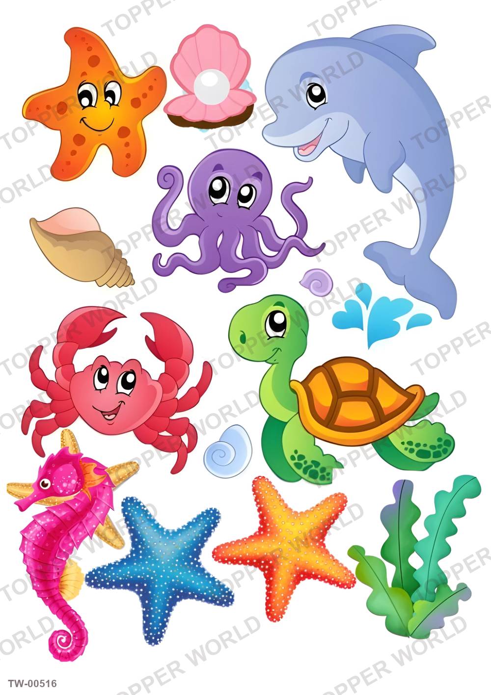 Animals Topper Sheet 13 – A4 topper sheet