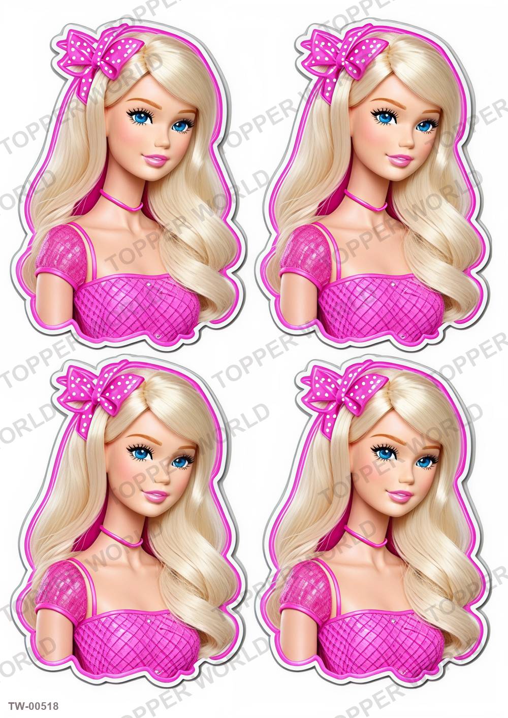 Barbie Topper Sheet 13 – A4 topper sheet