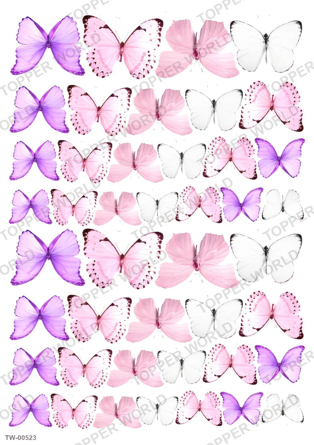 Butterfly Topper Sheet 13 – A4 topper sheet