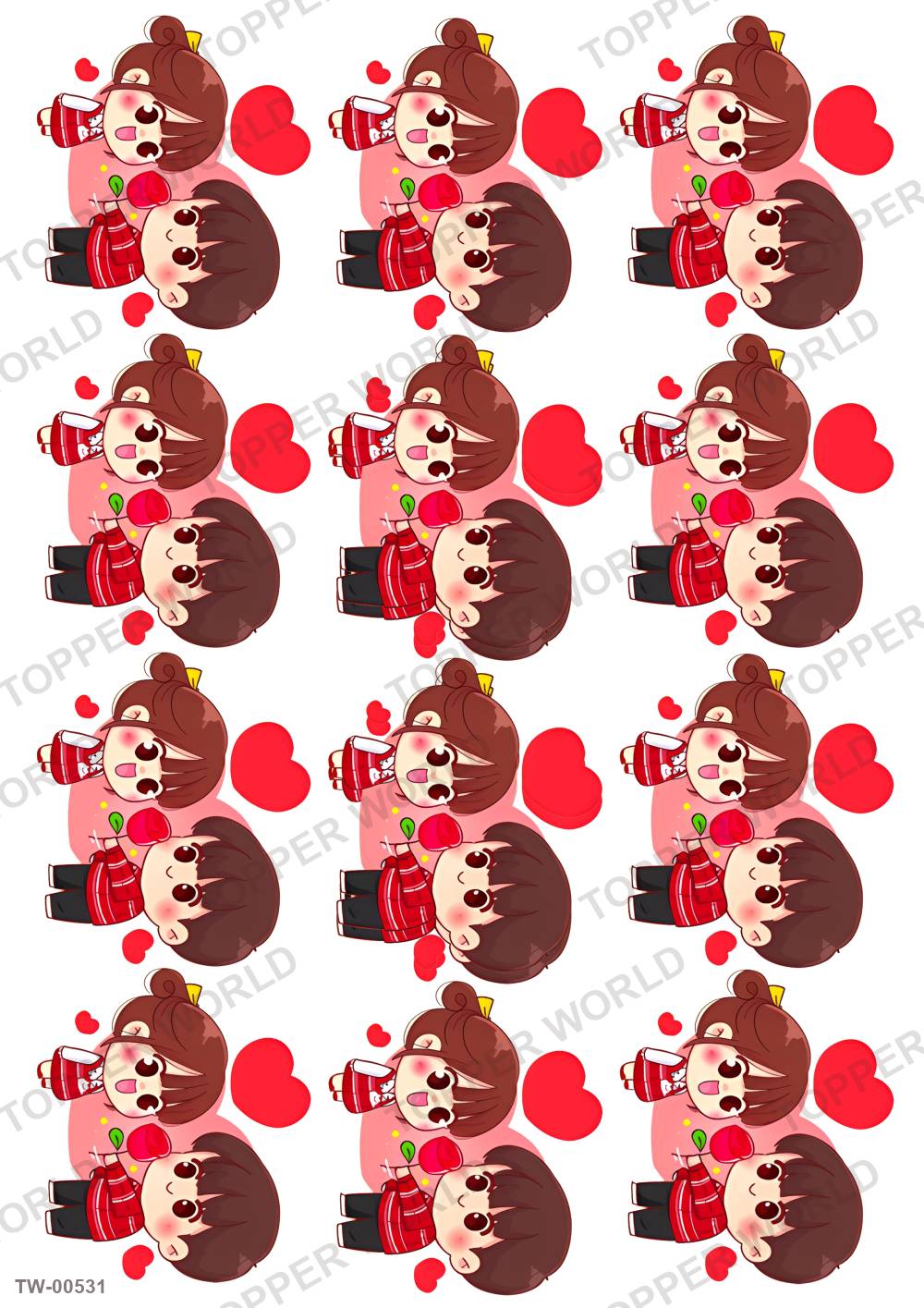 Love Topper Sheet 13 – A4 topper sheet