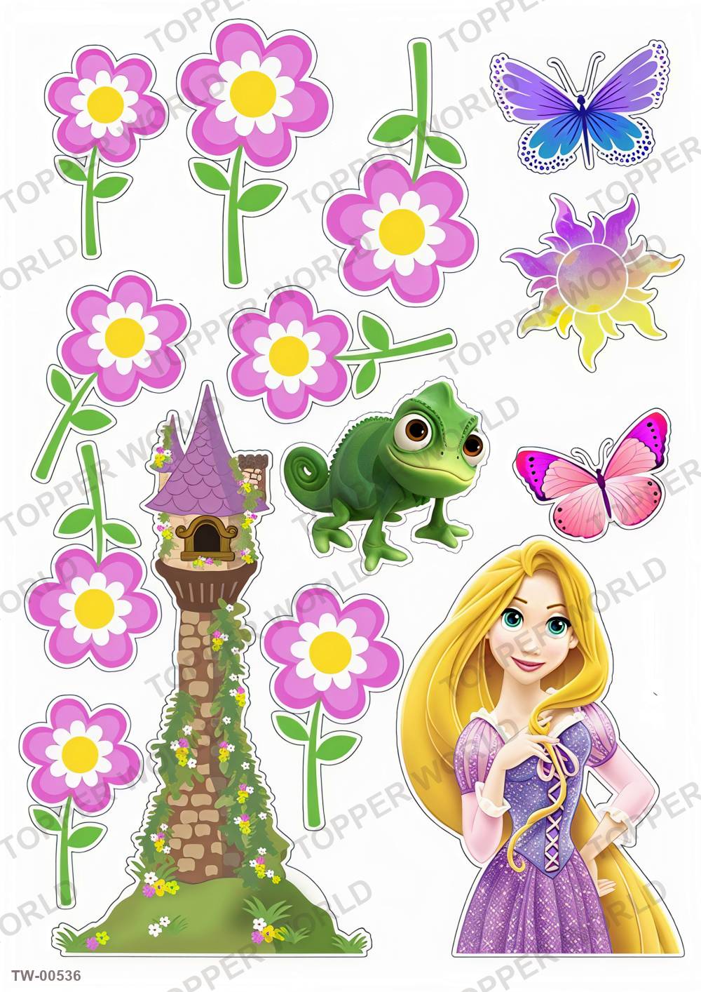 Rapunzel Topper Sheet 13 – A4 topper sheet