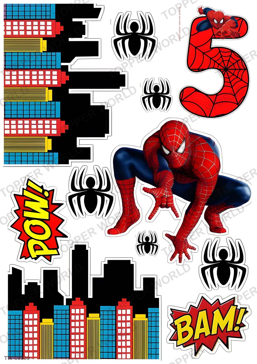 Spiderman Topper Sheet 13 – A4 topper sheet
