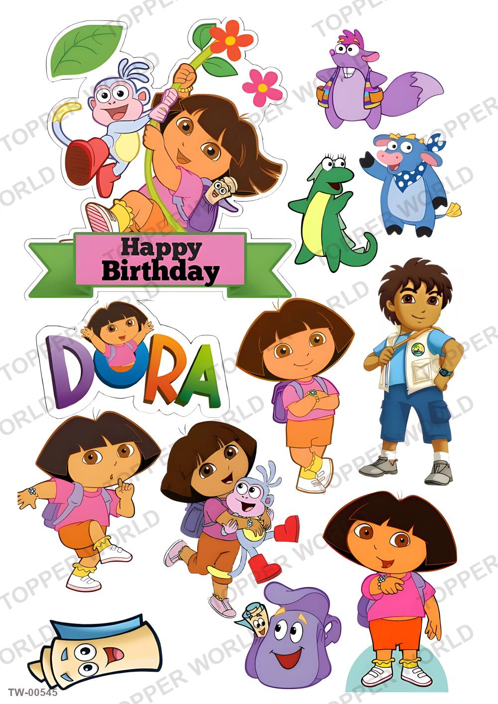 Little Girl Topper Sheet 13 – A4 topper sheet