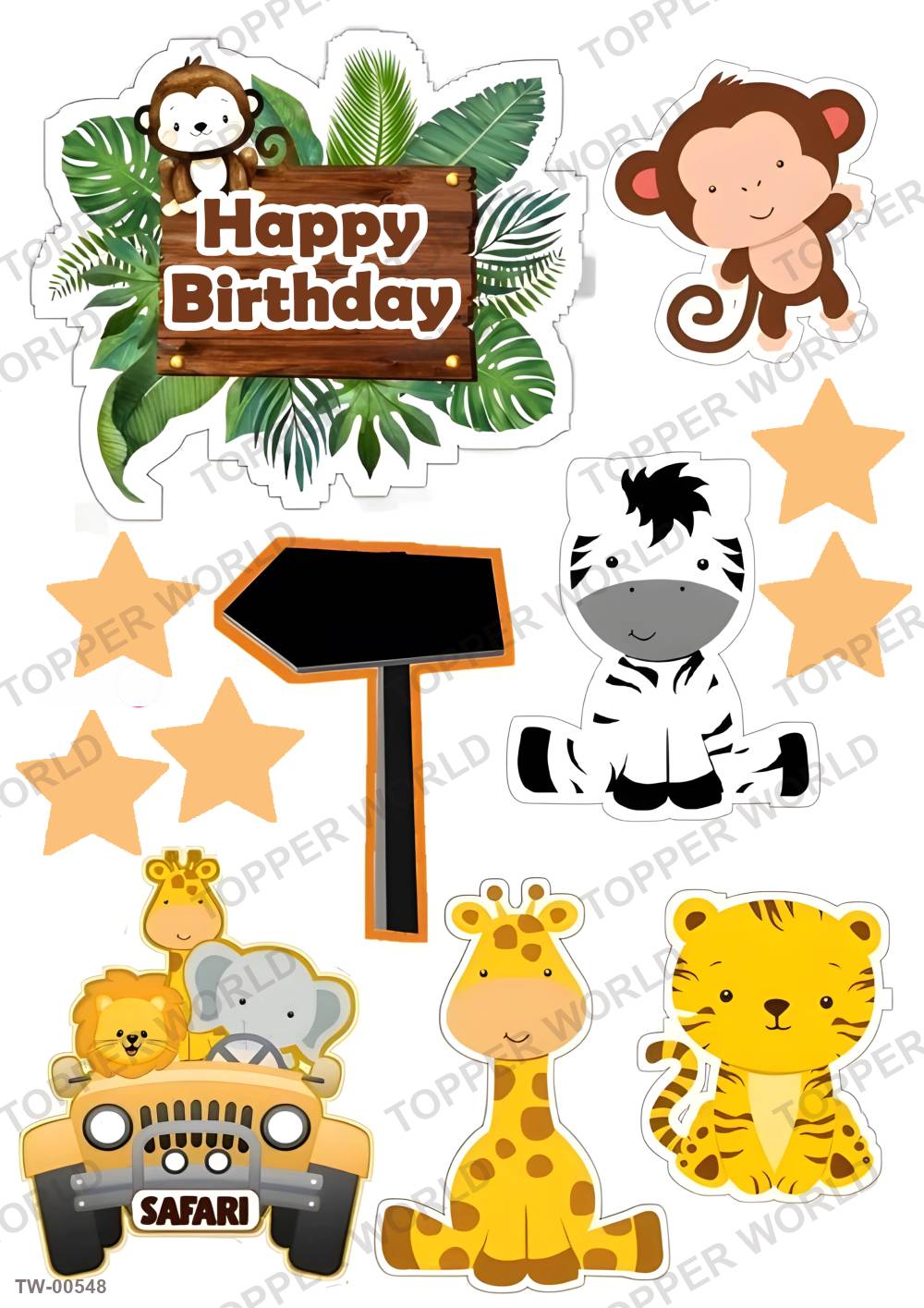 Animals Topper Sheet 14 – A4 topper sheet