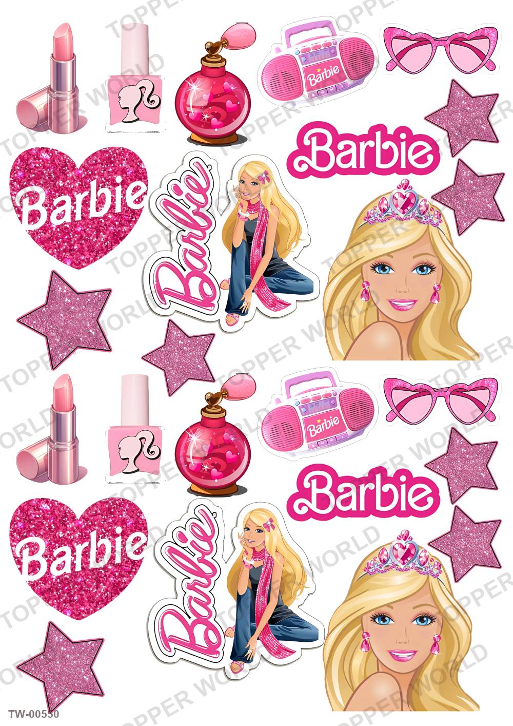 Barbie Topper Sheet 14 – A4 topper sheet