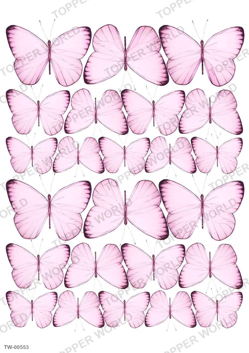 Butterfly Topper Sheet 14 – A4 topper sheet