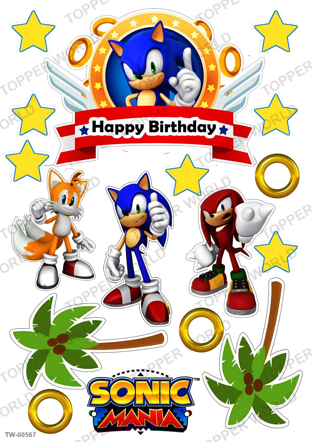 Sonic Topper Sheet 14 – A4 topper sheet