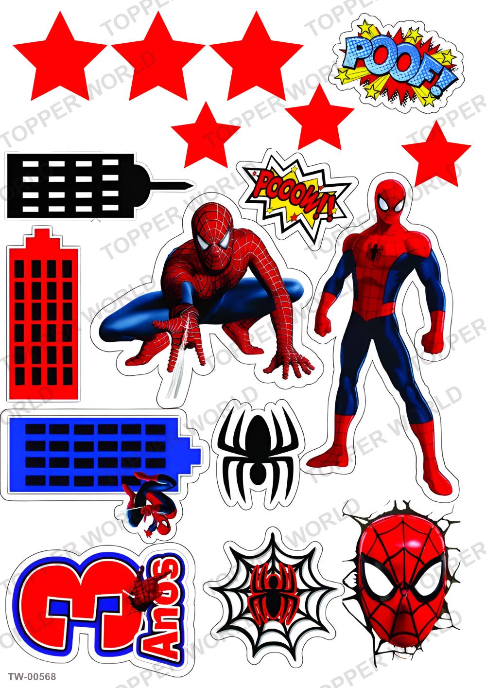 Spiderman Topper Sheet 14 – A4 topper sheet