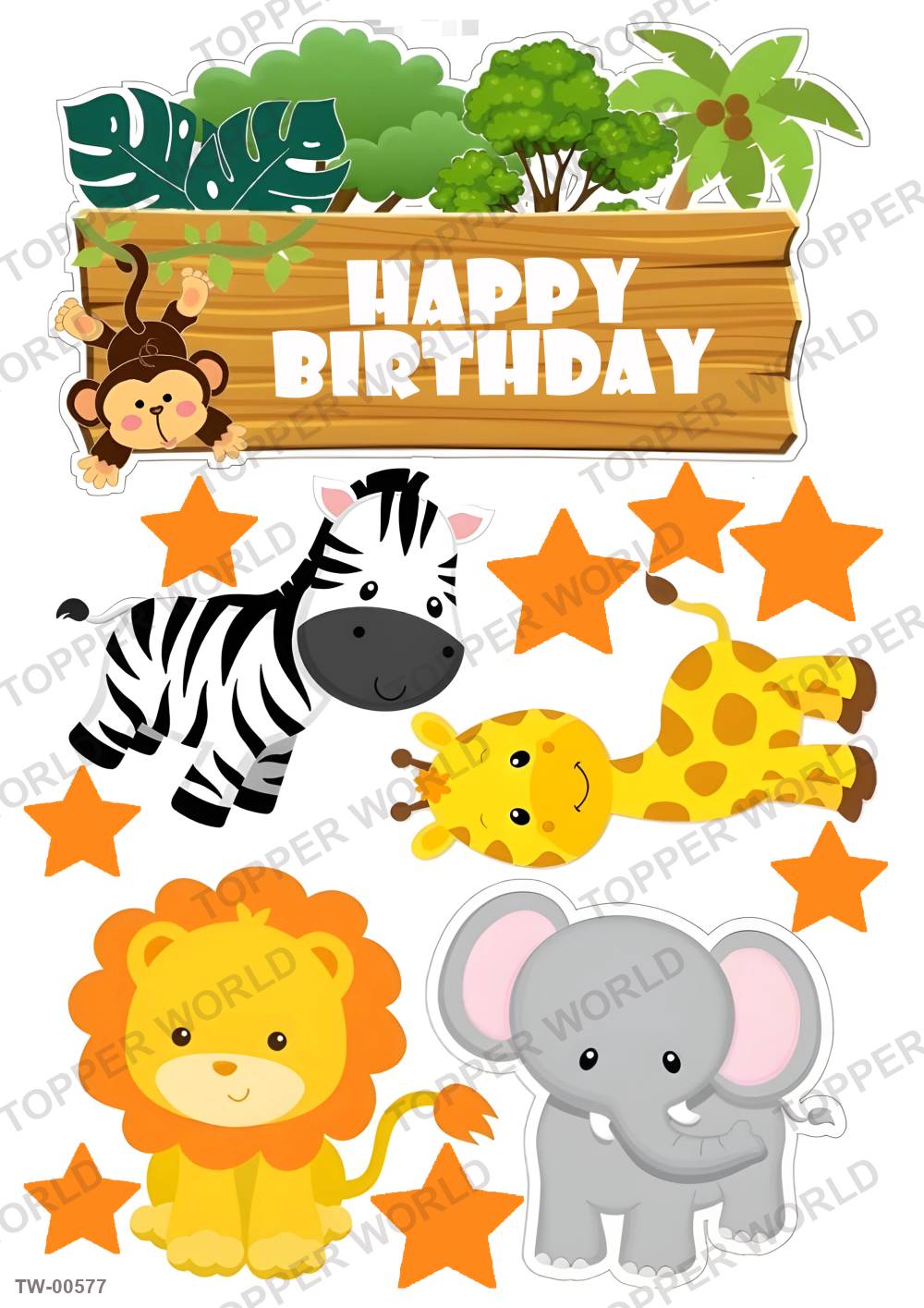 Animals Topper Sheet 15 – A4 topper sheet